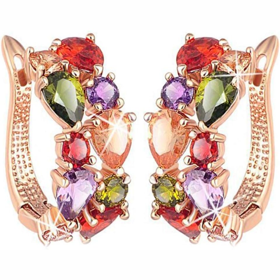 Yellow Chimes Non PrecioUS Metal Clip-On Earrings For Women (Multi-Colour)(Ycer-004975-Mc)