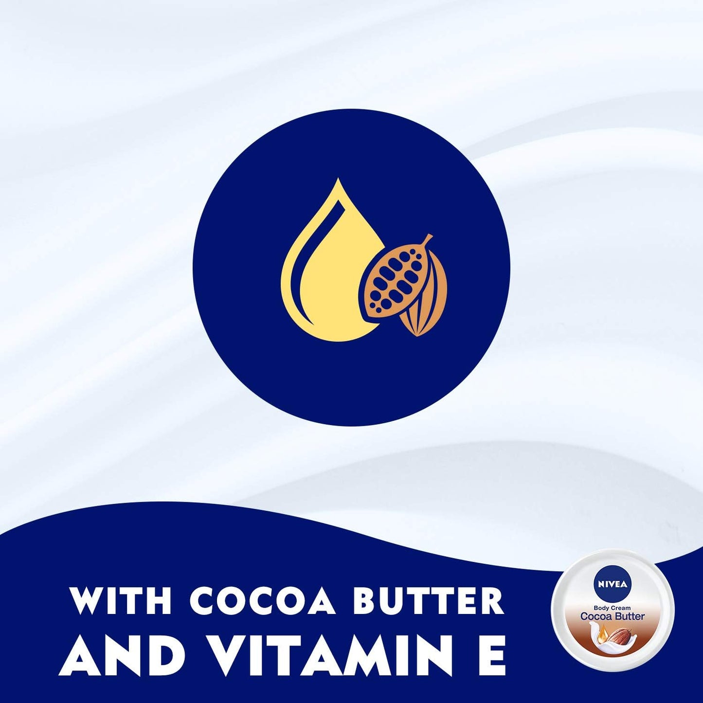 NIVEA Body Lotion Moisturizing Dry Skin, Cocoa Butter Vitamin E, 2x400ml