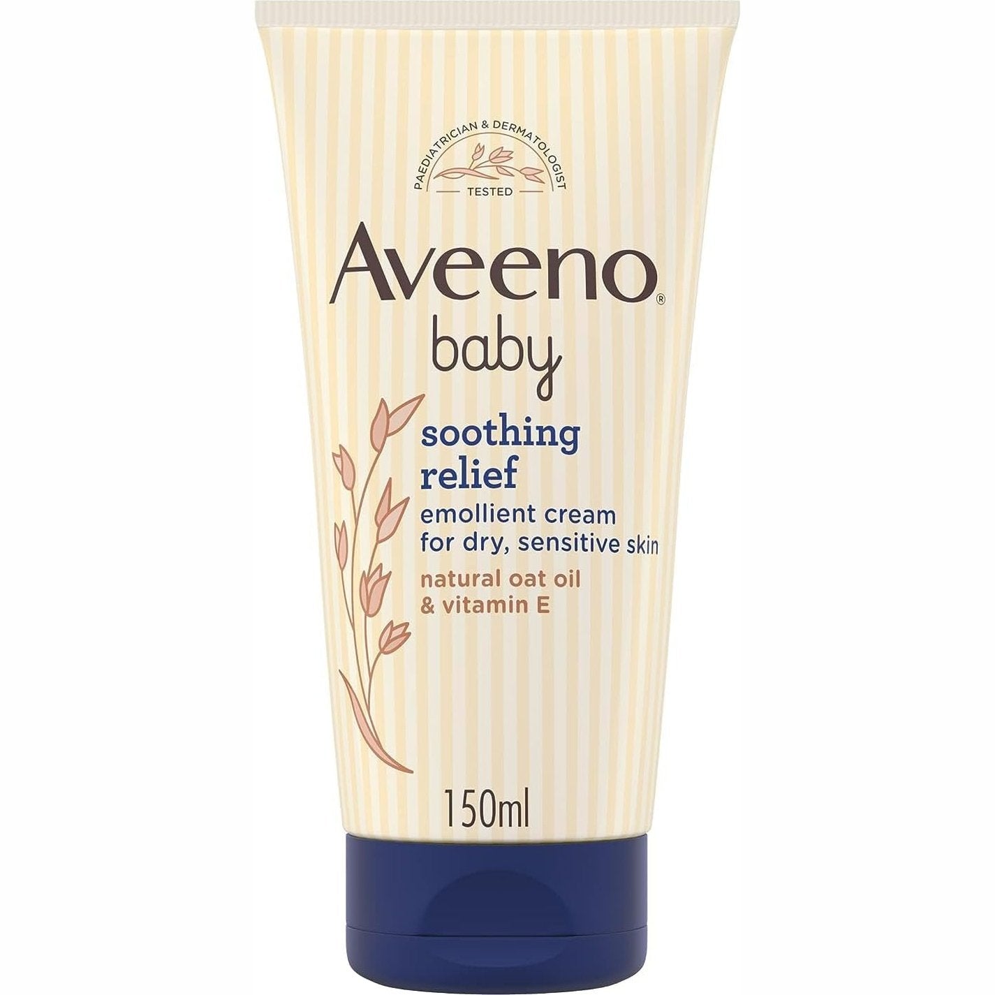 Aveeno Baby Daily Care Moisturising Lotion, 150ml, Baby Lotion for Sensitive Skin, Prebiotic Colloidal Oatmeal, Unscented, Sulfate Free, Soap and Dye Free, pH Balanced, Delicate and Moisturizing