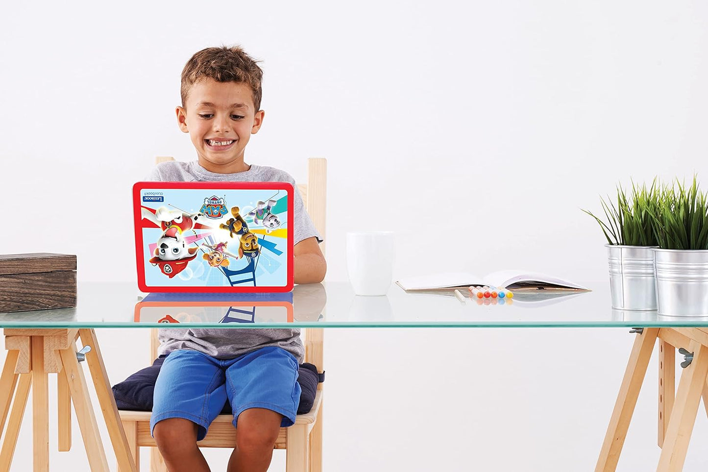Lexibook - Educational and Bilingual Laptop French/English - Toy for Child Kid 124 Activities, Learn Play Games and Music with Paw Patrol - JC598i1
