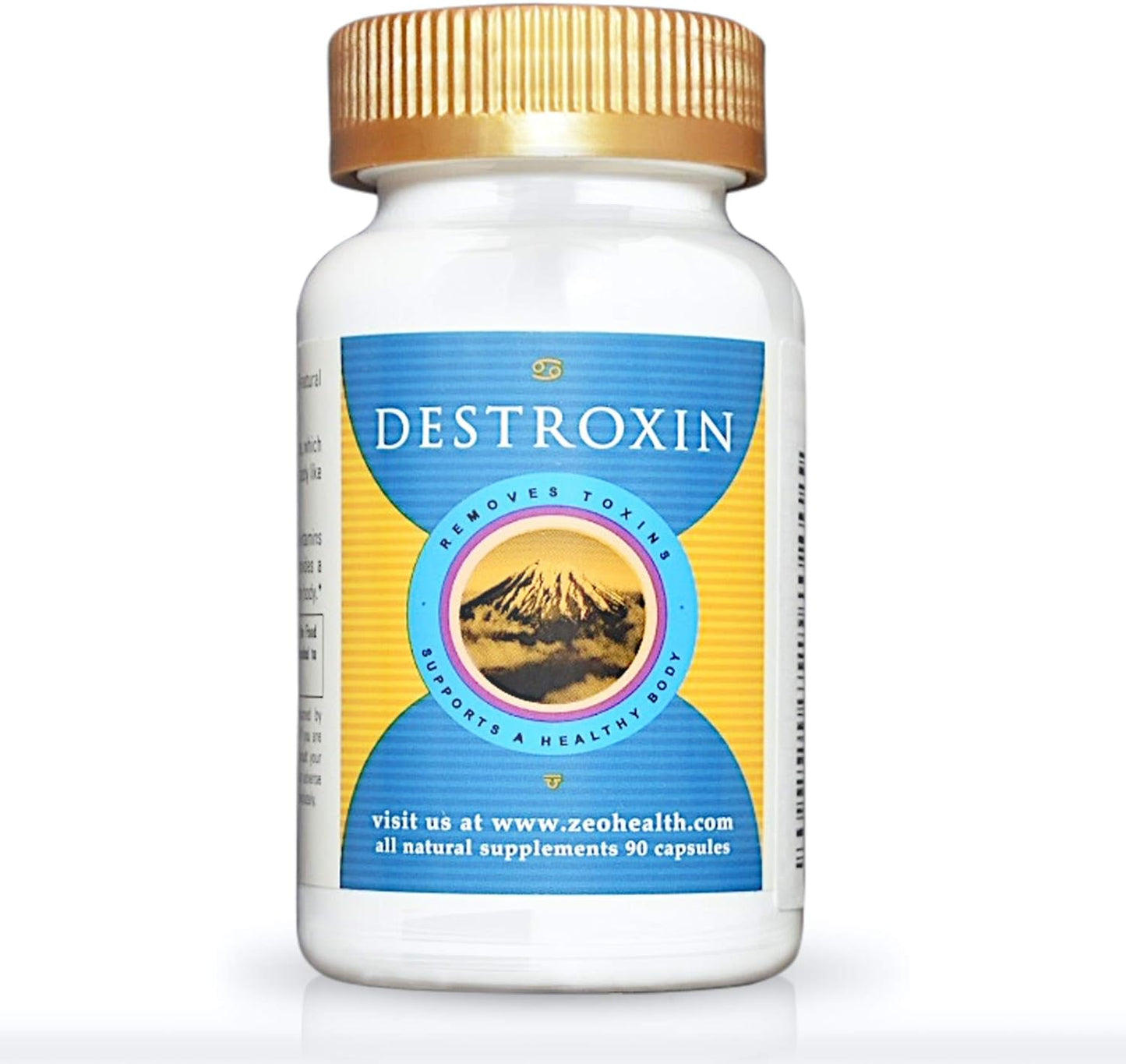 DESTROXIN | Zeolite Capsules with B-12 and Calcium (90 Count) | Naturally Supports Cellular Detox, Optimal Energy, & Upset Stomach Relief | Body Alkalinity & pH Increaser