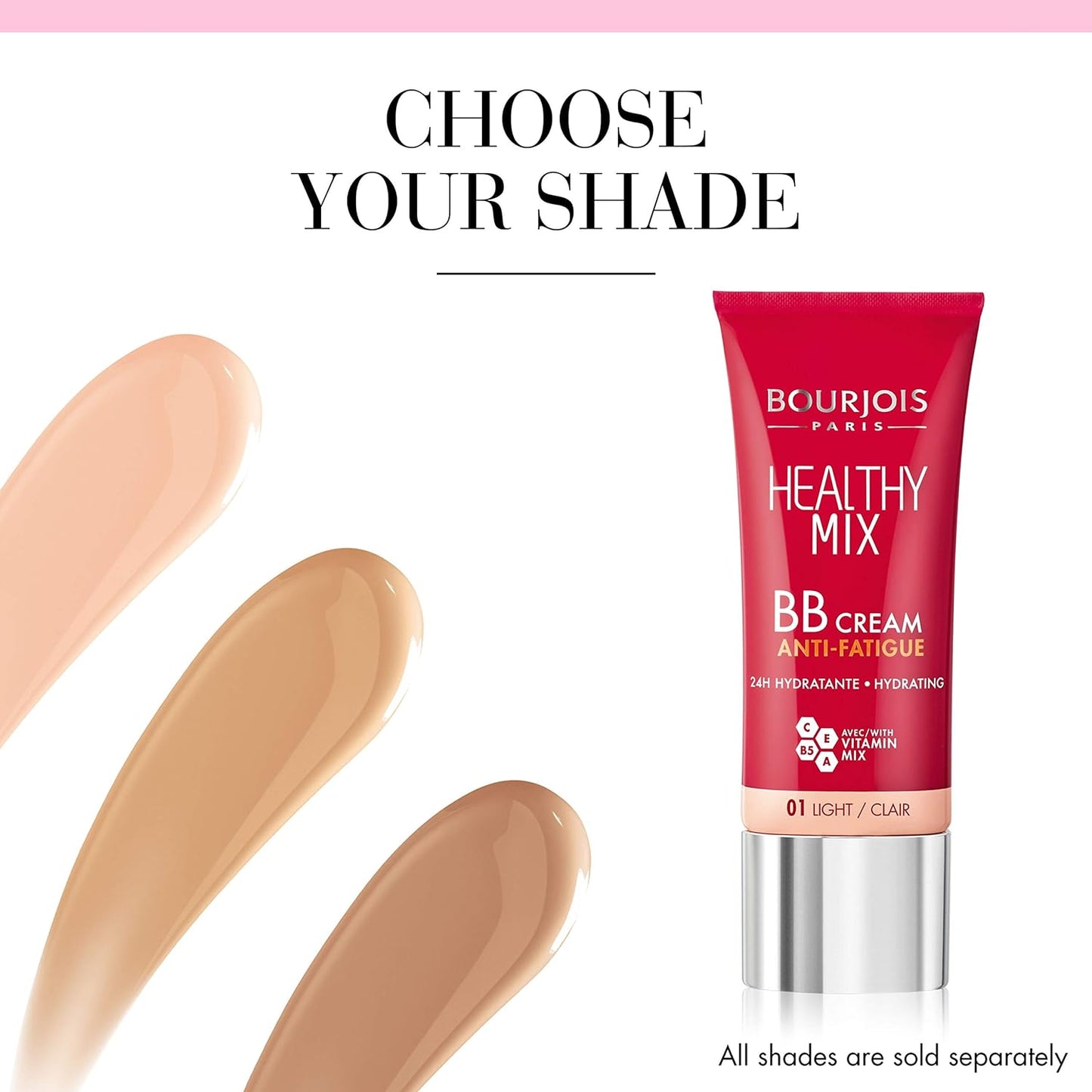 Bourjois Healthy Mix Anti-Fatigue Bb Cream 01 Light, 30 ml -1.0 Fl Oz