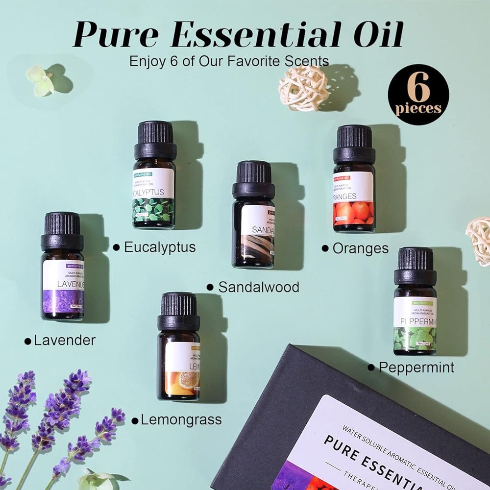 SKY-TOUCH 6pcs x 10 mL Essential Oils Set