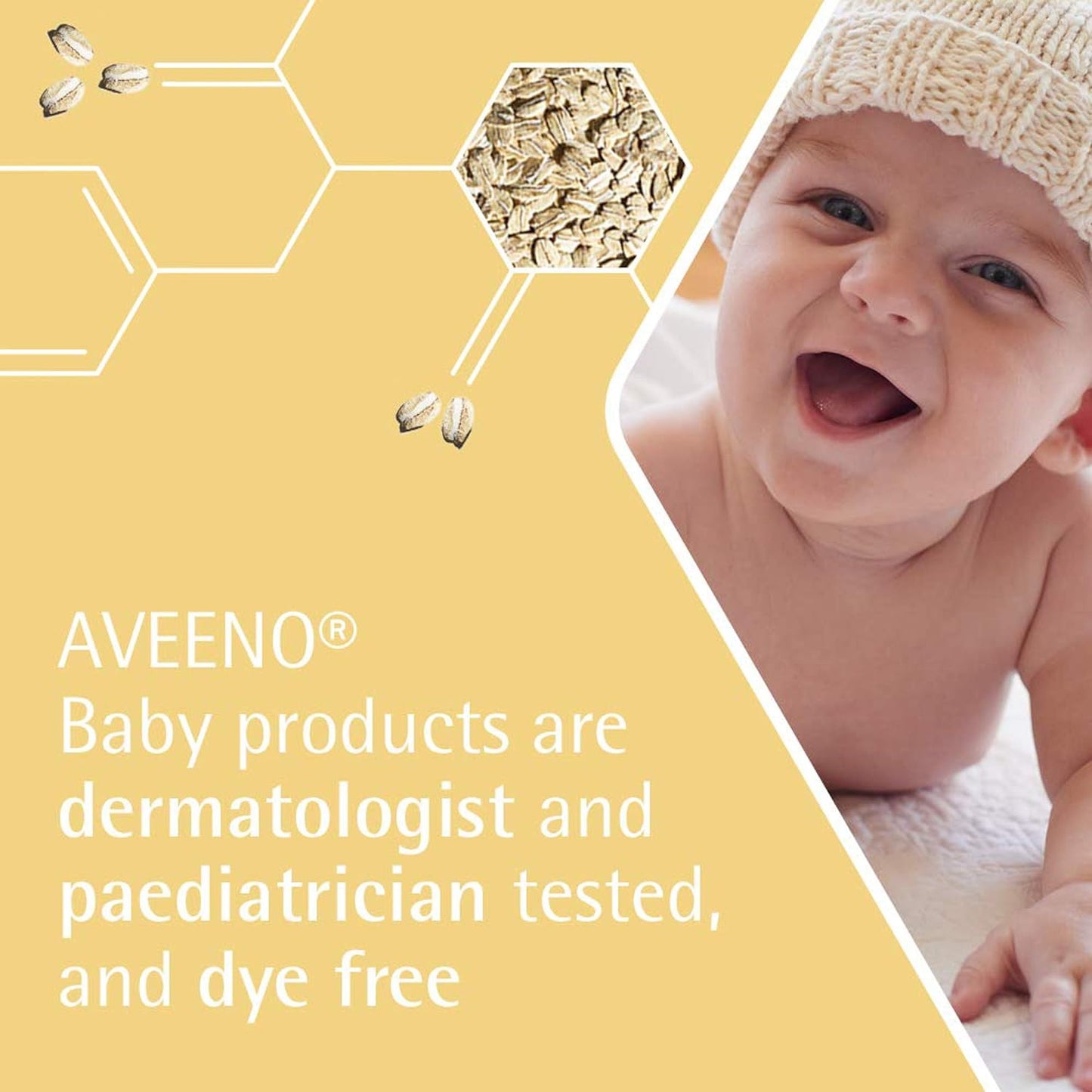 Aveeno Baby Daily Care Moisturising Lotion, 150ml, Baby Lotion for Sensitive Skin, Prebiotic Colloidal Oatmeal, Unscented, Sulfate Free, Soap and Dye Free, pH Balanced, Delicate and Moisturizing