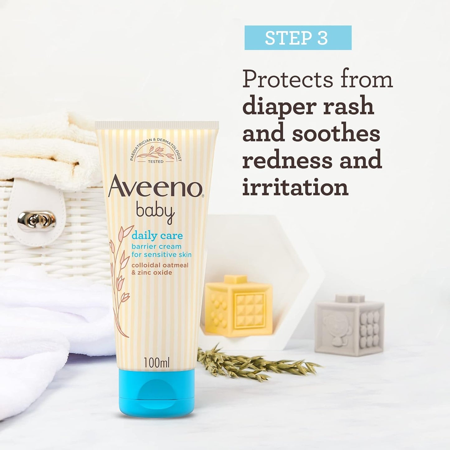 Aveeno Baby Daily Care Moisturising Lotion, 150ml, Baby Lotion for Sensitive Skin, Prebiotic Colloidal Oatmeal, Unscented, Sulfate Free, Soap and Dye Free, pH Balanced, Delicate and Moisturizing