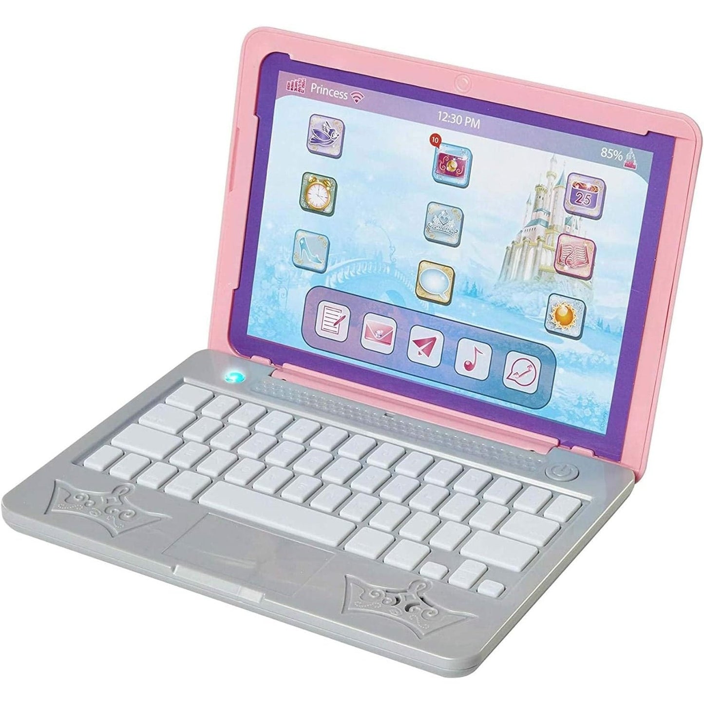 Jakks Disney Princess Style Play Laptop 6 Years and Above, Multi-Colour, 70594