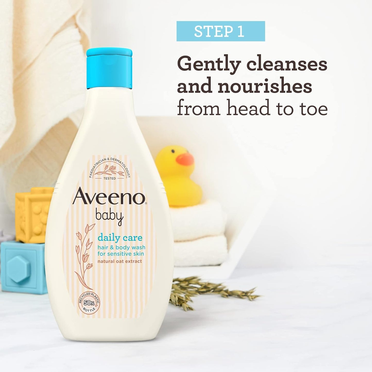 Aveeno Baby Daily Care Moisturising Lotion, 150ml, Baby Lotion for Sensitive Skin, Prebiotic Colloidal Oatmeal, Unscented, Sulfate Free, Soap and Dye Free, pH Balanced, Delicate and Moisturizing