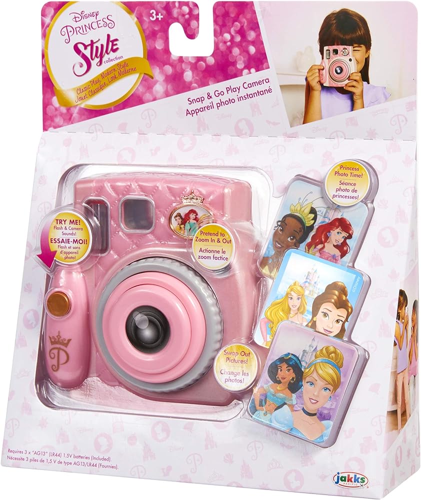 Jakks Disney Princess Style Play Laptop 6 Years and Above, Multi-Colour, 70594