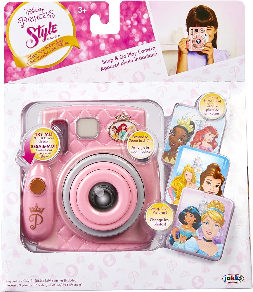 Jakks Disney Princess Style Play Laptop 6 Years and Above, Multi-Colour, 70594