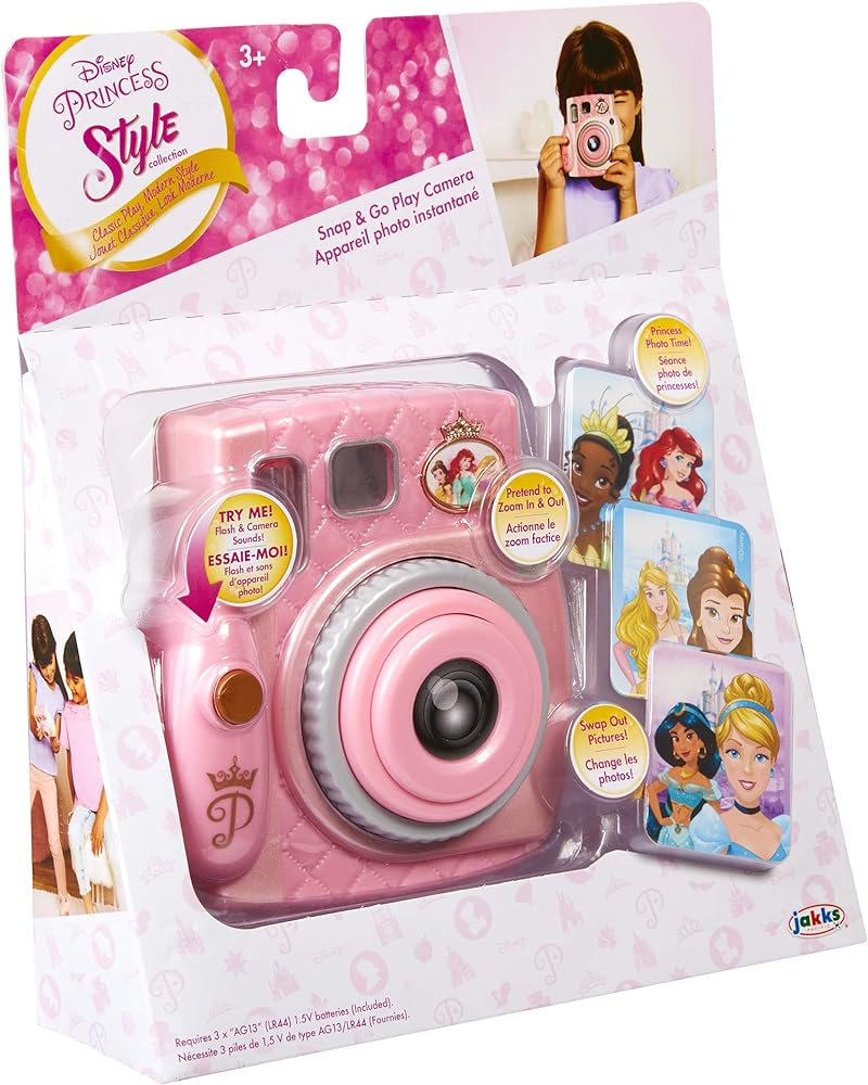 Jakks Disney Princess Style Play Laptop 6 Years and Above, Multi-Colour, 70594