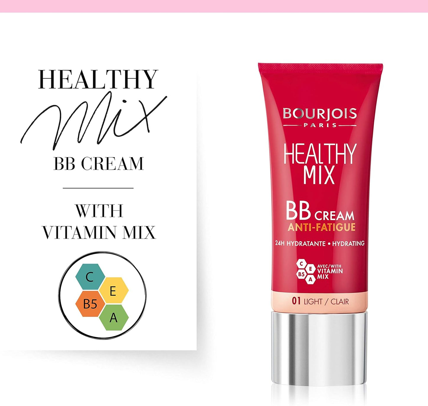 Bourjois Healthy Mix Anti-Fatigue Bb Cream 01 Light, 30 ml -1.0 Fl Oz