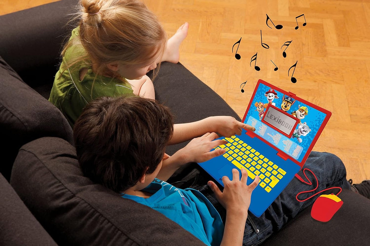 Lexibook - Educational and Bilingual Laptop French/English - Toy for Child Kid 124 Activities, Learn Play Games and Music with Paw Patrol - JC598i1