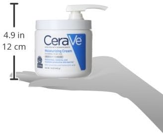 CeraVe Moisturizing Cream, Body and Face Moisturizer for Dry Skin, Body Cream with Hyaluronic Acid and Ceramides, 19 Ounce