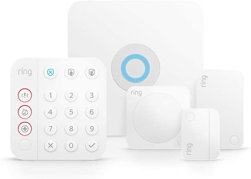 Ring Alarm 5 Piece Kit (2nd Generation) by Amazon – home security system with optional Assisted Monitoring - No long-term commitments - Works with Alexa