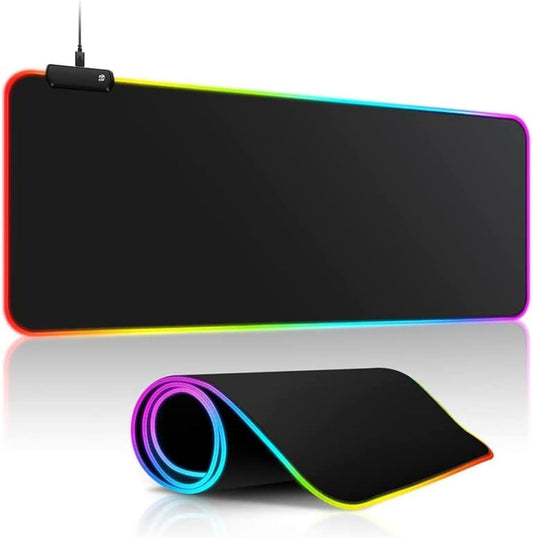 KASTWAVE RGB Gaming Mouse Pad - Transform Your Gaming Experience, 12 Lighting Modes, 2 Brightness Levels, Anti-Slip Waterproof Surface, Large Extended Mouse Mat (31.5 x 11.8 Inch)