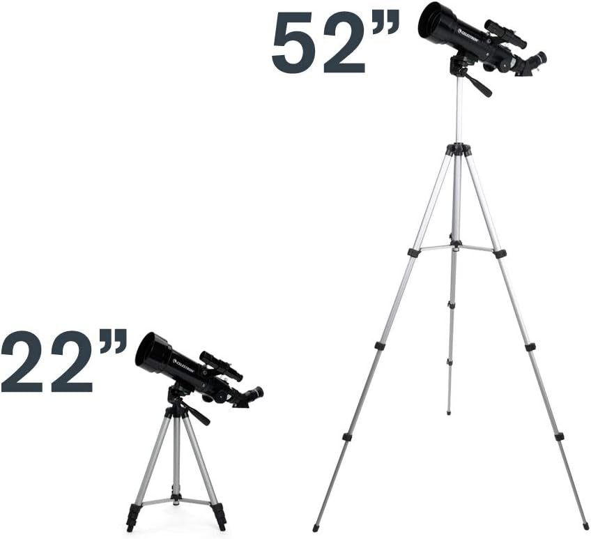 Celestron Travel Scope 70 Portable Telescope, Black