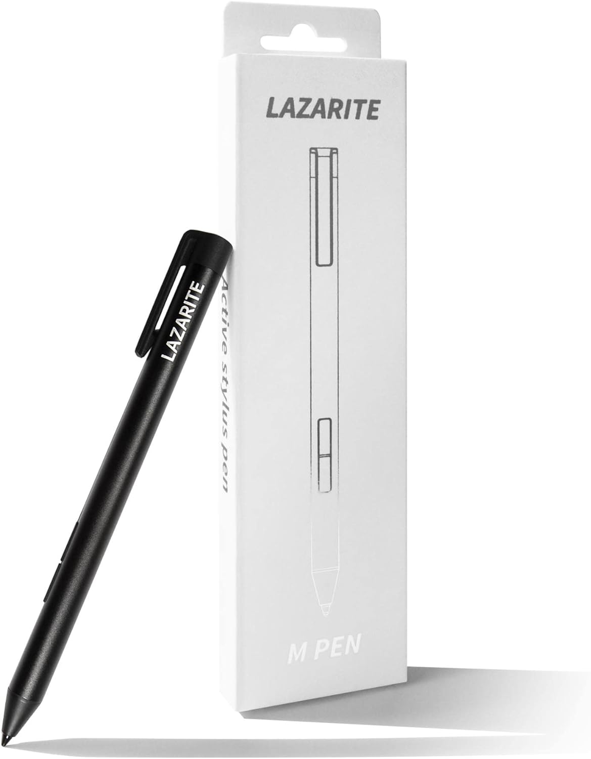 LAZARITE M Pen Grey, Active Stylus for Lenovo Flex 5/14, Yoga 7i/9i, Hp Envy x360/Pavilion x360/Spectre x360, Digital Pen with 4096 Pressure Sensitivity, Palm Rejection, Tilt Support