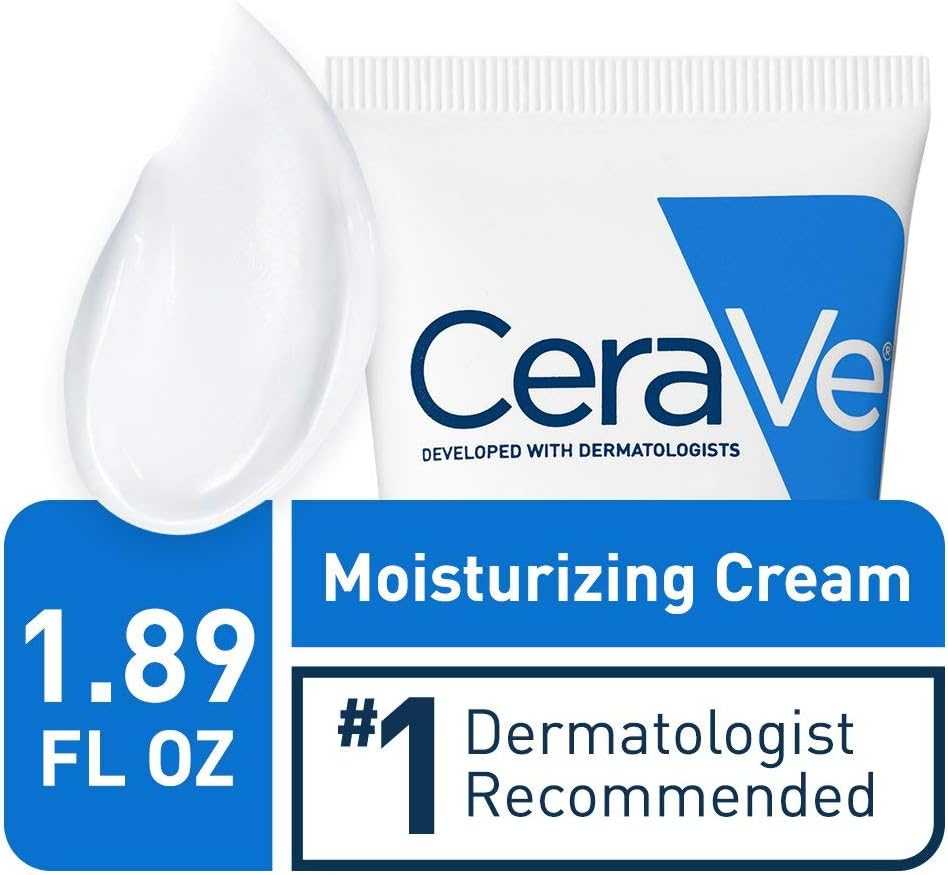 CeraVe Moisturizing Cream, Body and Face Moisturizer for Dry Skin, Body Cream with Hyaluronic Acid and Ceramides, 19 Ounce