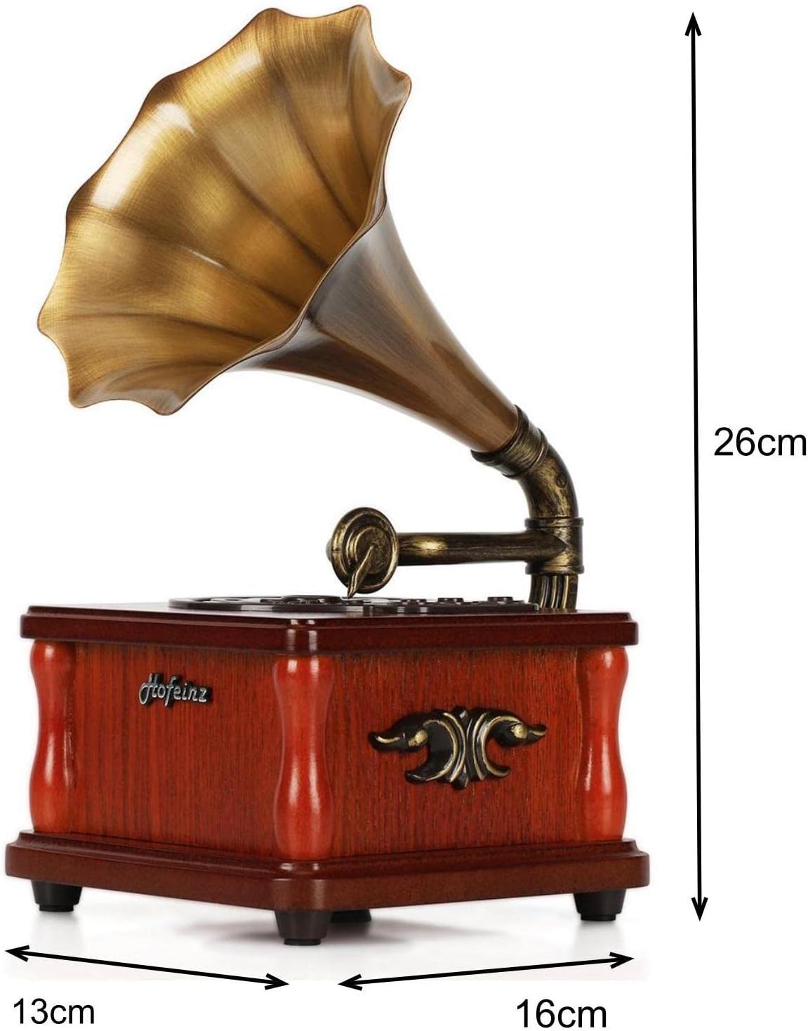 Retro Wireless Speaker, Mini Phonograph, Bluetooth 5.0, Home and Entertainment Decorations, Holiday,Party and Birthday Gifts.