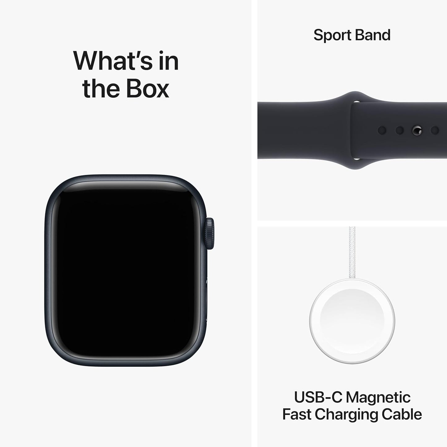 Apple Watch Series 9 [GPS + Cellular 41mm] Smartwatch with Midnight Aluminum Case with Midnight Sport Band S/M. Fitness Tracker, Blood Oxygen & ECG Apps, Always-On Retina Display, Water Resistant