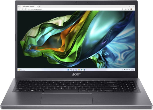 Acer Aspire 5 A515 Laptop 13th Gen Intel Core i5-1335U 10 Cores Upto 4.60GHz/8GB LPDDR5/ 256GB SSD/Intel Iris XE Graphics/15.6” FHD Display/Windows 11 Home/English KB/Steel Gray