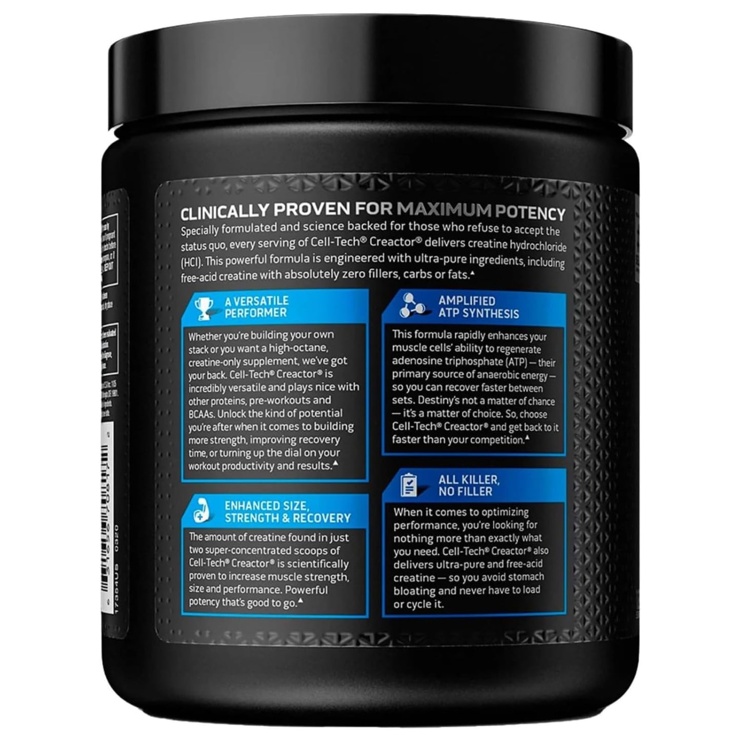 Creatine Monohydrate Powder MuscleTech Platinum Pure Micronized Muscle Recovery + Builder for Men & Women Workout Supplements Unflavored (80 Servings)