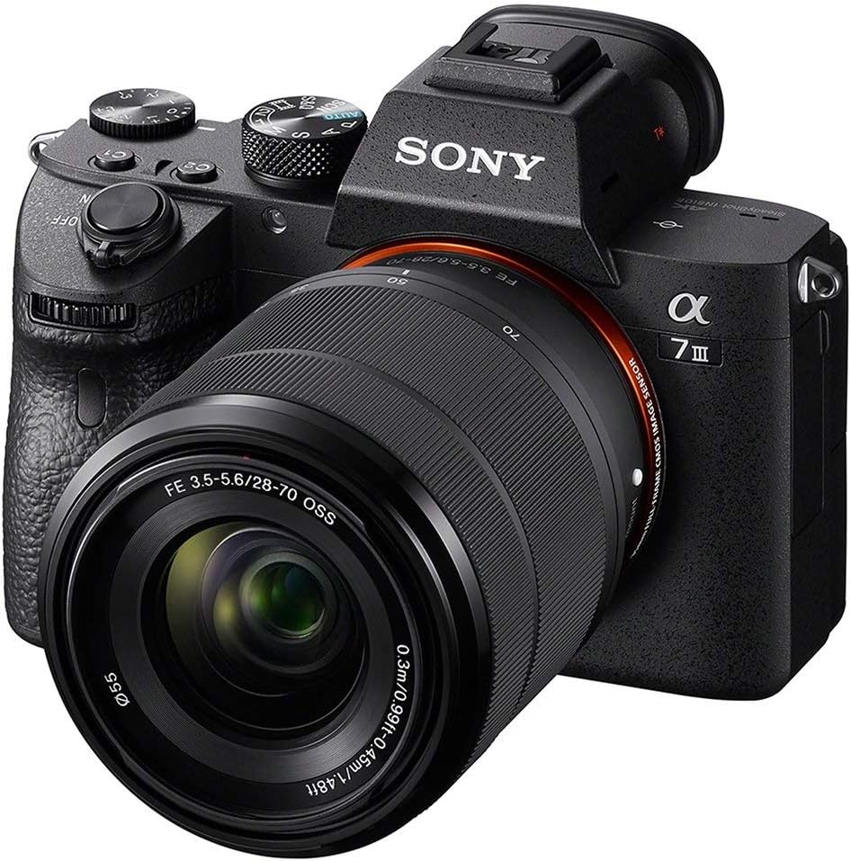 Sony Alpha A7 Iii Full-Frame Professional Camera 35Mm Sensor With Sel2870 Interchangeable Lens, 24.2 Megapixels - Black (Ilce-7M3K)