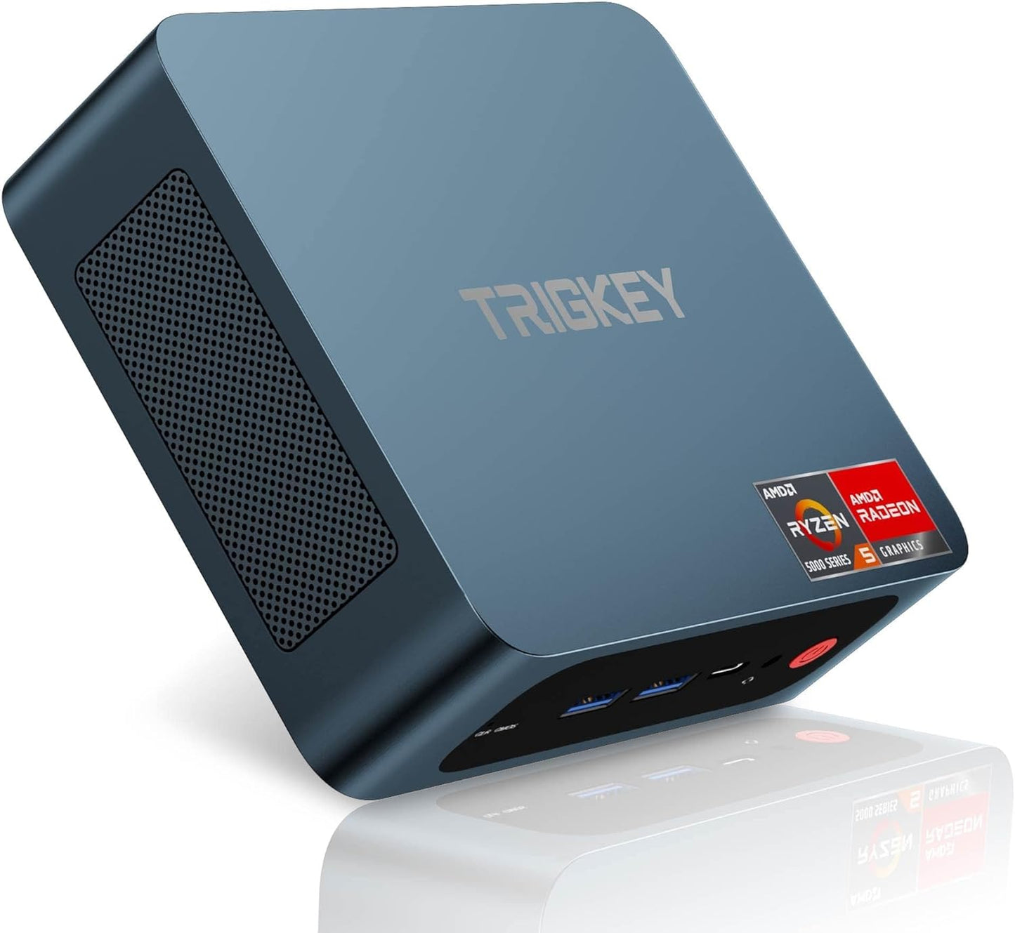 TRIGKEY Mini PC Ryzen 7 5800H（8C/16T,Up to 4.4GHz） 32G DDR4 1T SSD, Desktop Computer Support 4K Triple Screen Display | WiFi-6 | BT 5.2 | HDMI | DP |Type-C | USB 3.2
