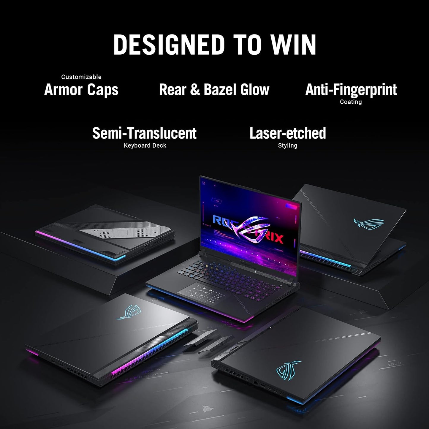 ROG Strix SCAR 16 G634JZ-NM063W Off Black, Gaming Laptop, i9-13980HX, 32GB, 2TB SSD, NV RTX4080, WIN11 HOME, 16 inch QHD+ 16:10 (2560 x 1600, WQXGA) 240Hz, HD Webcam, RGB-Eng-Arb-KB + ROG Backpack.