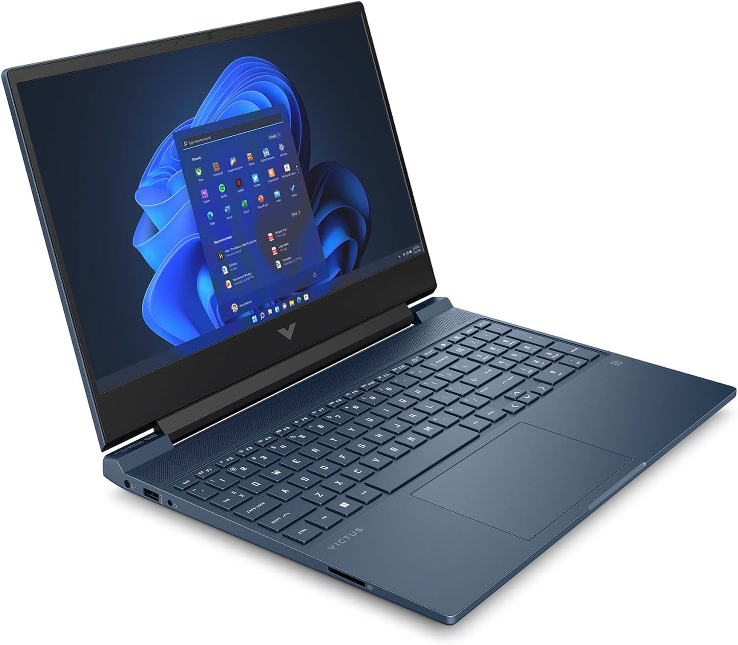 HP Victus Gaming Laptop 15-fb1002ne, 15.6" FHD, 7th Gen AMD Ryzen™ 5, 8GB RAM, 512GB SSD, 4GB NVIDIA® GeForce RTX™ 2050 Graphics, Windows 11 Home , Mica silver - [8L9N8EA]