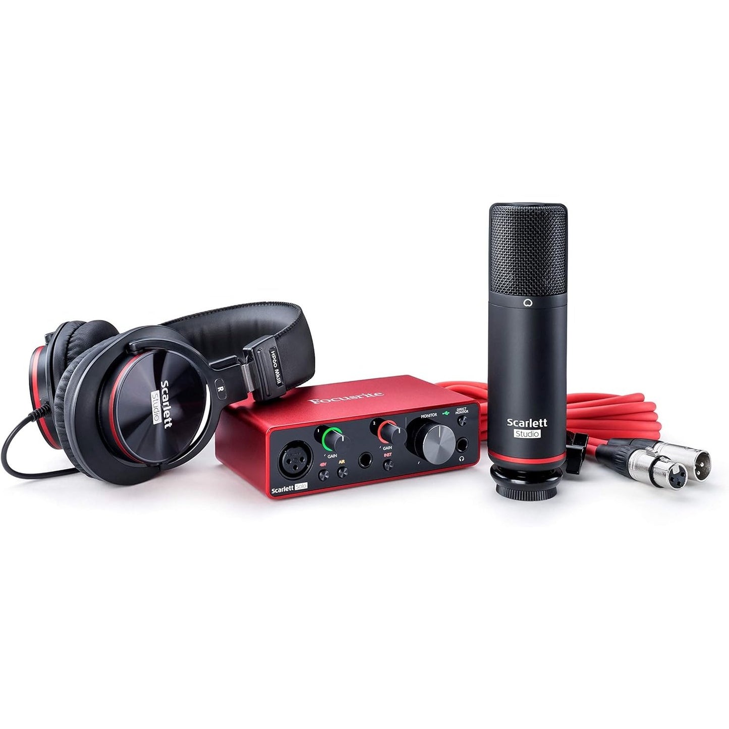 Focusrite scarlett solo studio (3rd gen) usb audio interface and recording bundle with pro tools 0 mosc0030