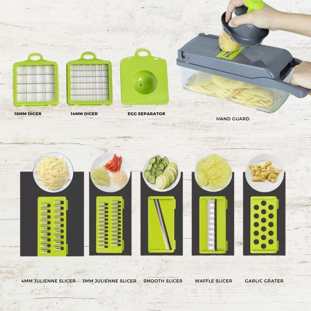 ARTC 12 in one Pro Series Dice Shred Slice Vegetable Chopper