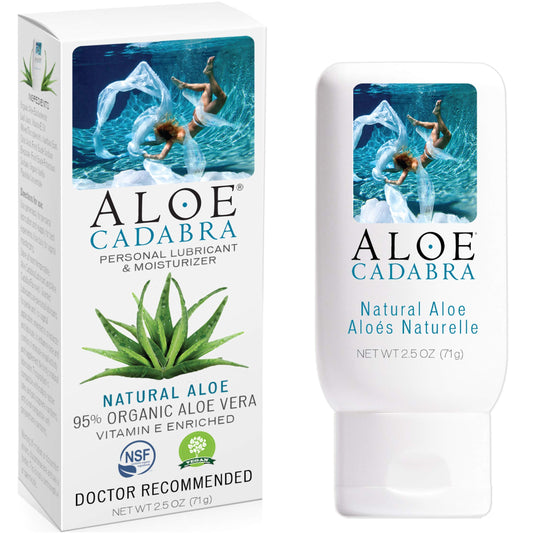 Aloe Cadabra Natural Organic Aloe Vera Personal Lubricant and Vaginal Moisturizer, Natural