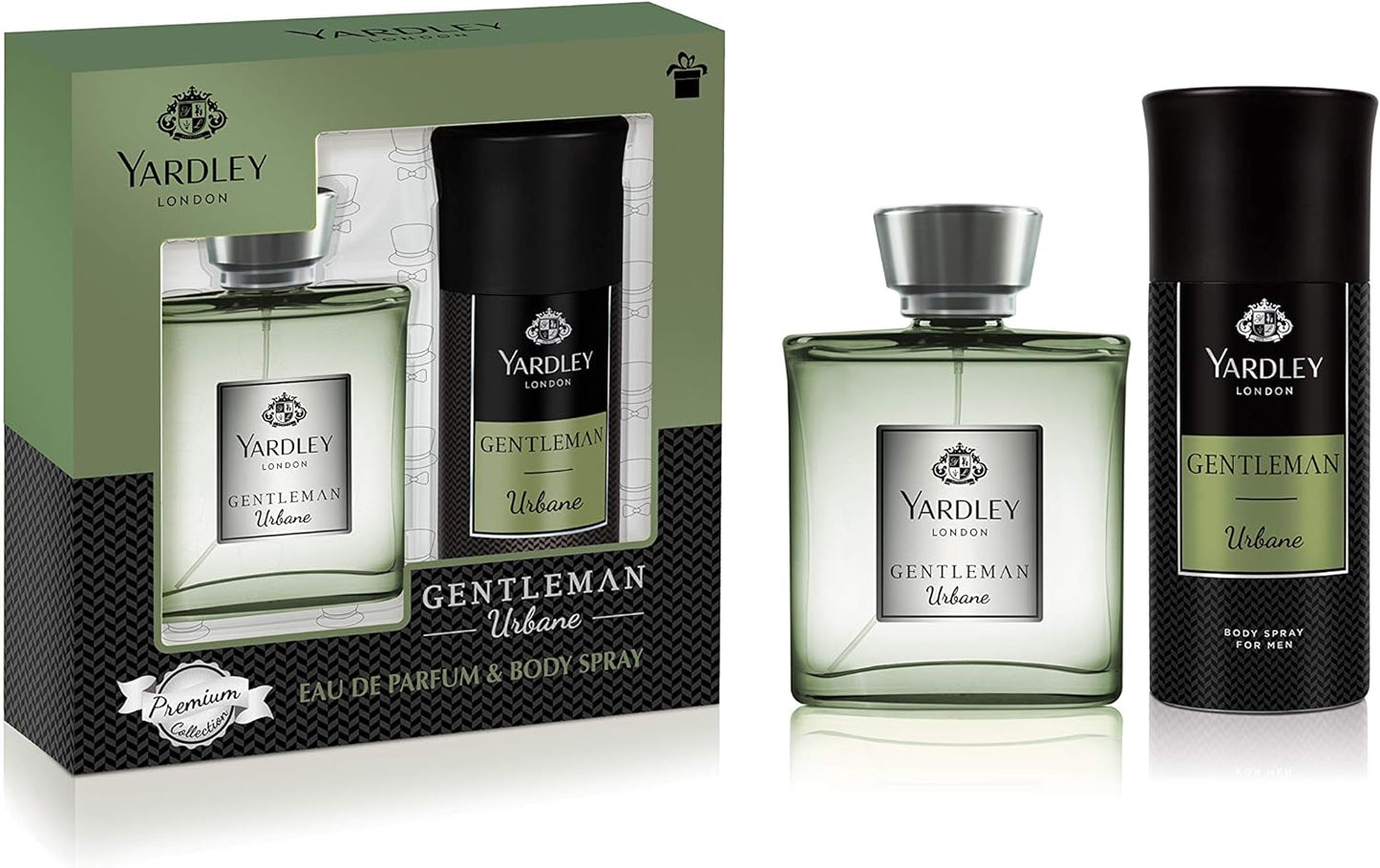 Yardley Gentleman Legacy Perfumed Gift Set, Charismatic Masculine Fragrance With Oriental Woody Notes, Eau De Parfum 100 ml + Body Spray 150 ml