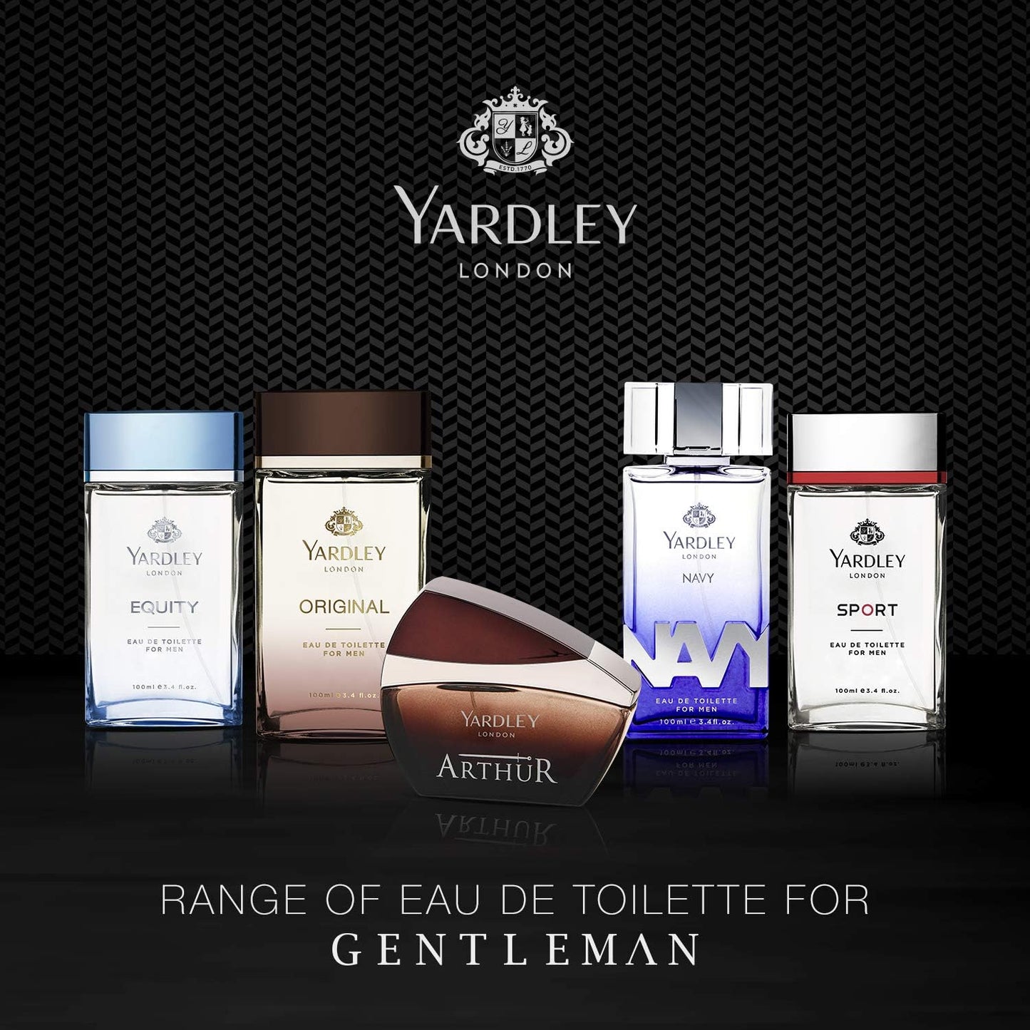 Yardley Gentleman Legacy Perfumed Gift Set, Charismatic Masculine Fragrance With Oriental Woody Notes, Eau De Parfum 100 ml + Body Spray 150 ml