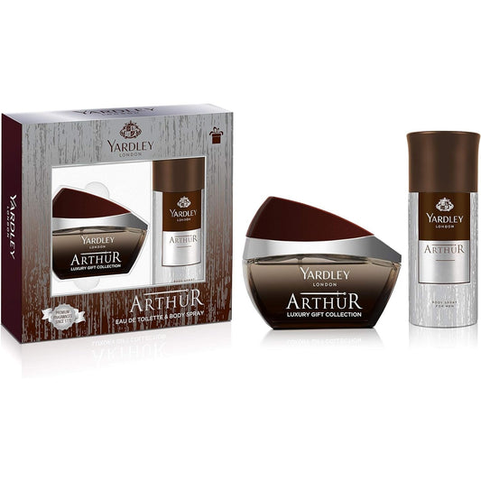 Yardley Arthur Gift Set For Men Edt, 100 ml + Body Spray, 150 ml