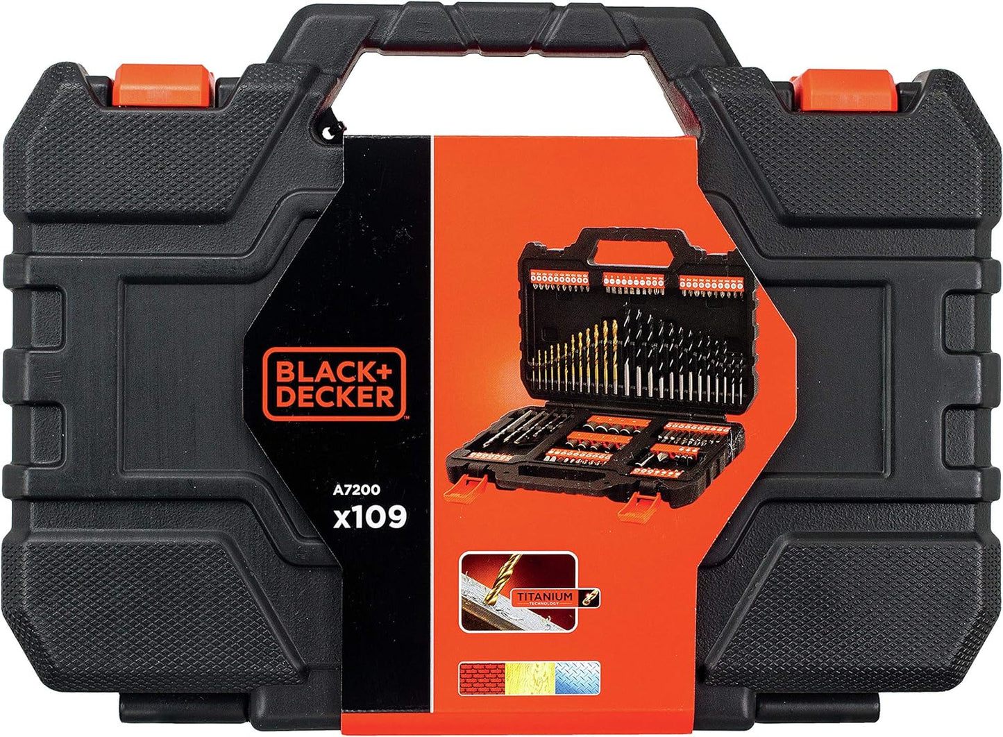 Black & Decker 109-Pieces Mixed Accessories Set Black A7200-Xj