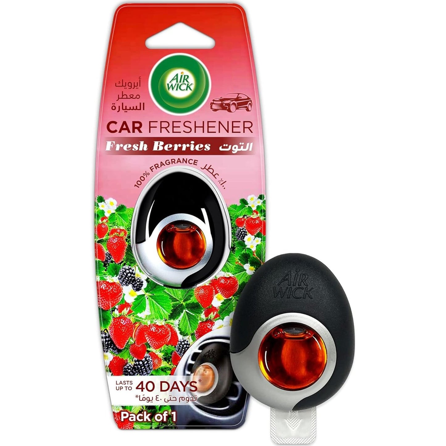 Air Wick Car Freshener, Fresh Berries, 2.5 ml