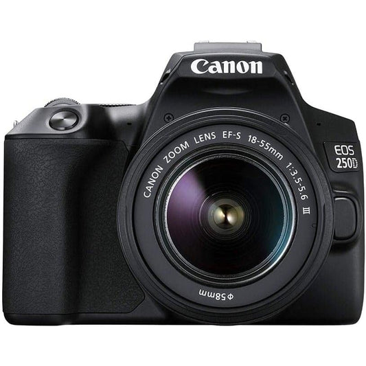 Canon EOS 250D DSLR Camera Bundle with EFS 18-55 DC III Lens Kit