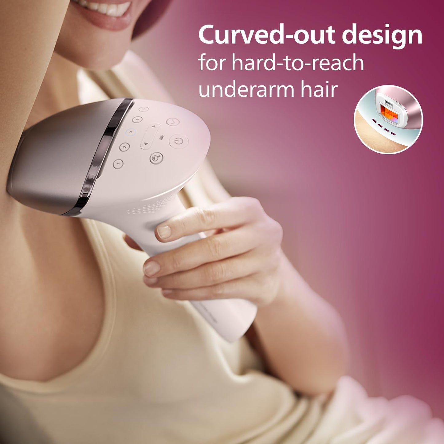 Philips Lumea IPL | Hair Removal | 9000 Series | SenseIQ Technology | 4 Attachments | Face, Body, Bikini, Underarm | Cordless Use | BRI958/60 | Rose Gold | 60-DAYS MONEY BACK GUARANTEE
