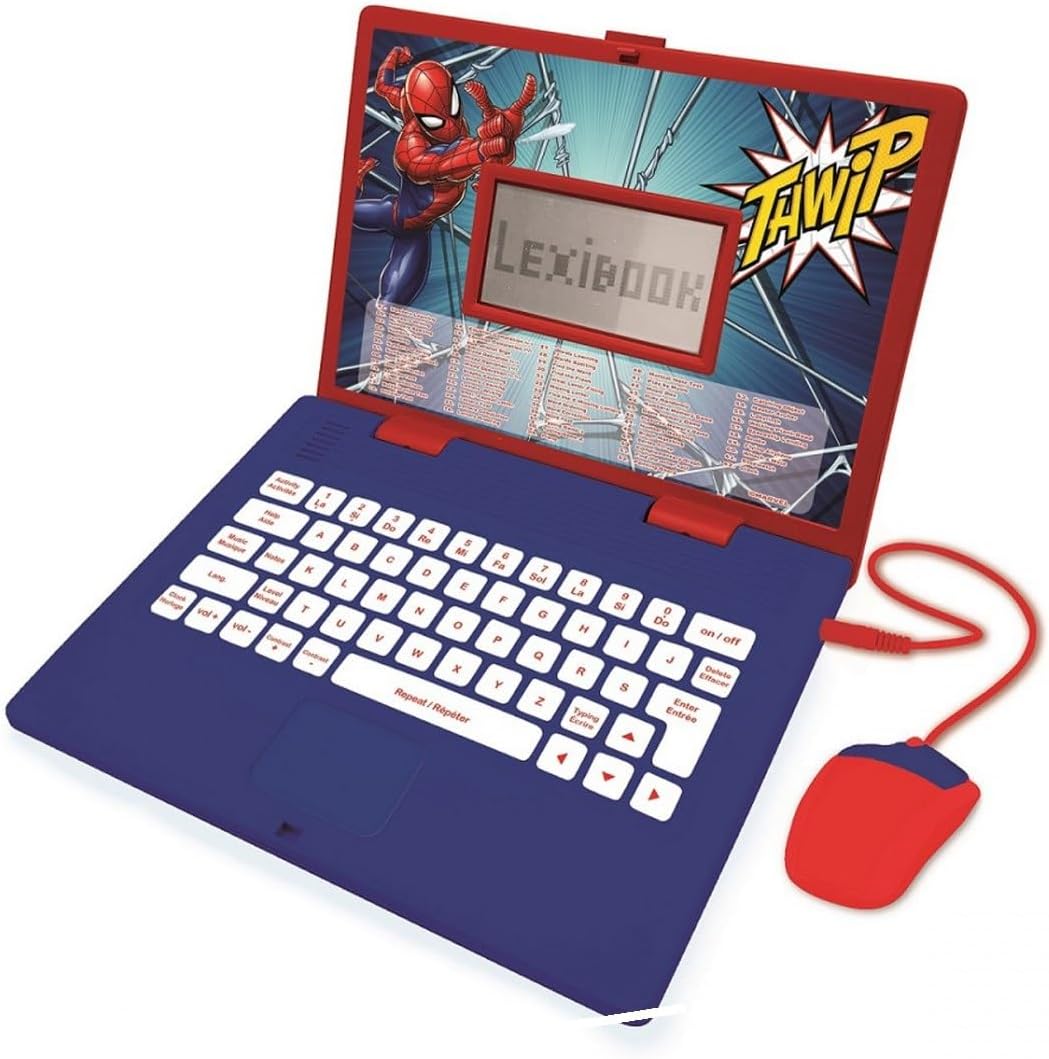 Lexibook - Educational and Bilingual Laptop French/English - Toy for Child Kid 124 Activities, Learn Play Games and Music with Paw Patrol - JC598i1
