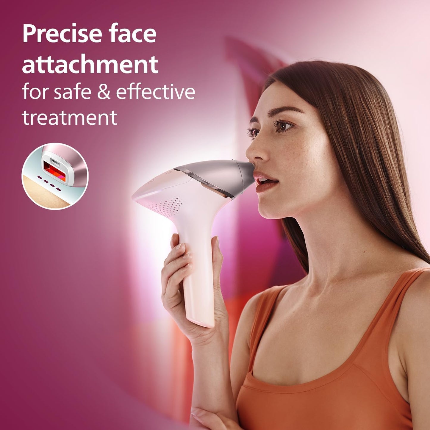 Philips Lumea IPL | Hair Removal | 9000 Series | SenseIQ Technology | 4 Attachments | Face, Body, Bikini, Underarm | Cordless Use | BRI958/60 | Rose Gold | 60-DAYS MONEY BACK GUARANTEE