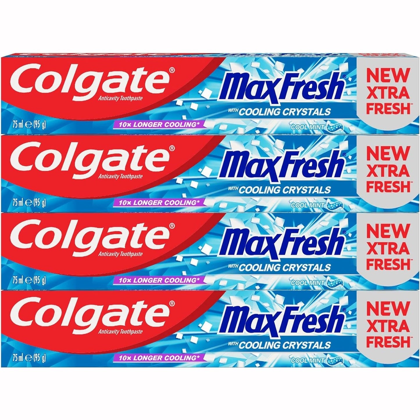 Colgate Max Fresh Cool Mint Gel Toothpaste – 4 X 75Ml