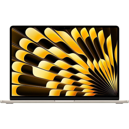 Apple 2023 MacBook Air laptop with M2 chip: 15.3-inch Liquid Retina display, 8GB GB RAM, 256GB;GB SSD storage, Touch ID. Works with iPhone/iPad; Starlight; English